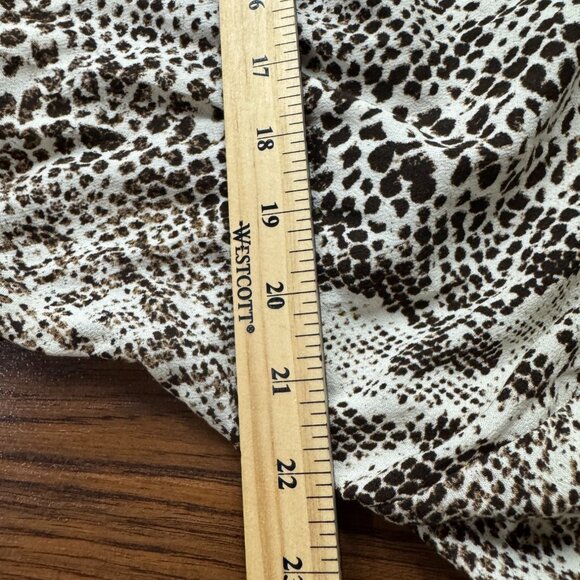 NEW Free People S Wild Nights Animal Print Long Duster cardigan Brown Cream Boho - Picture 14 of 14